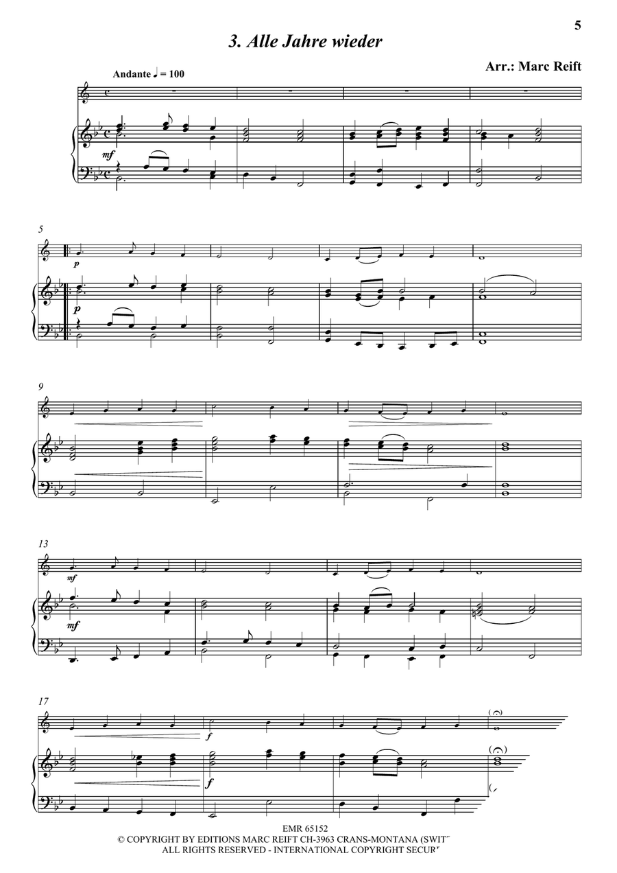 35 Easy Christmas Solos 35 Easy Christmas Solos Organ scores gallery preview page 5