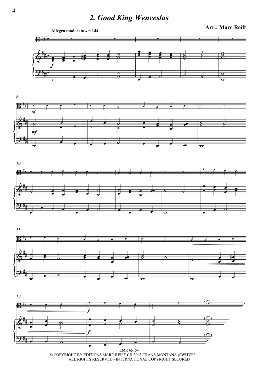 35 Easy Christmas Solos Viola scores gallery preview page 4