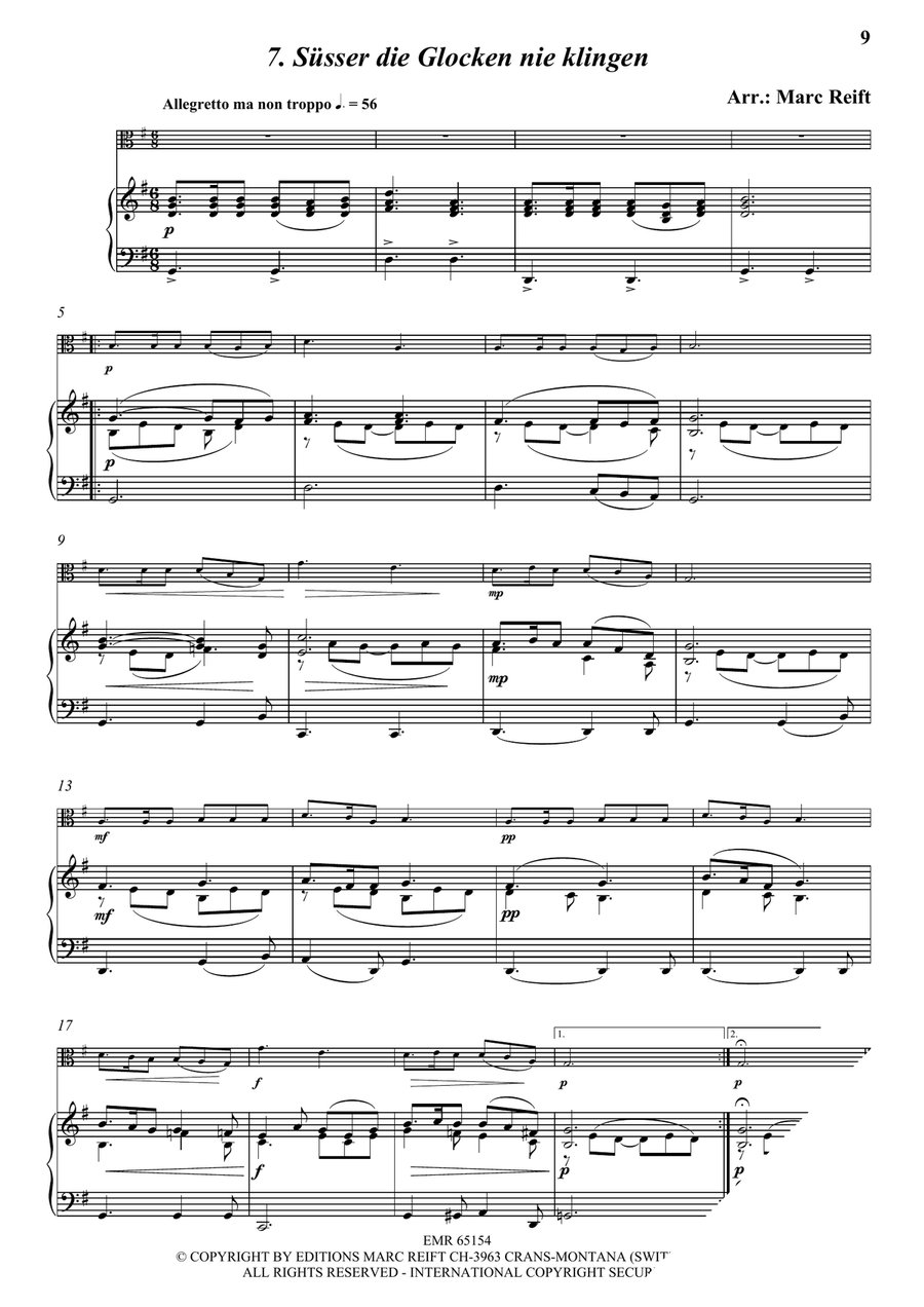 35 Easy Christmas Solos Viola scores gallery preview page 9