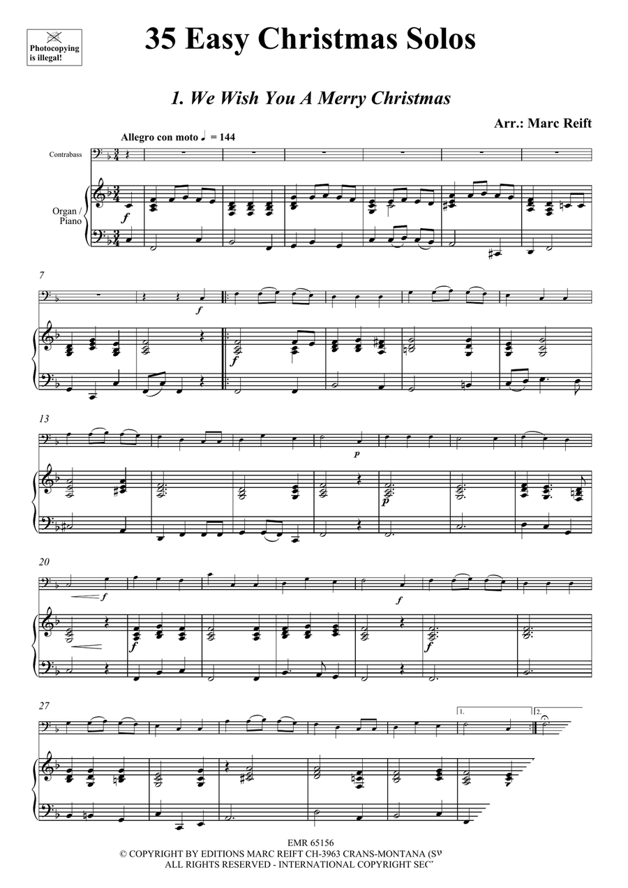 35 Easy Christmas Solos 35 Easy Christmas Solos Double Bass scores gallery preview page 3