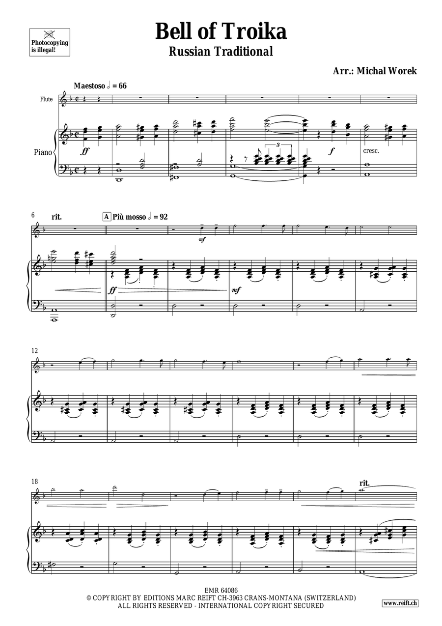 Bell of Troika Bell of Troika Flute Solo scores gallery preview page 4