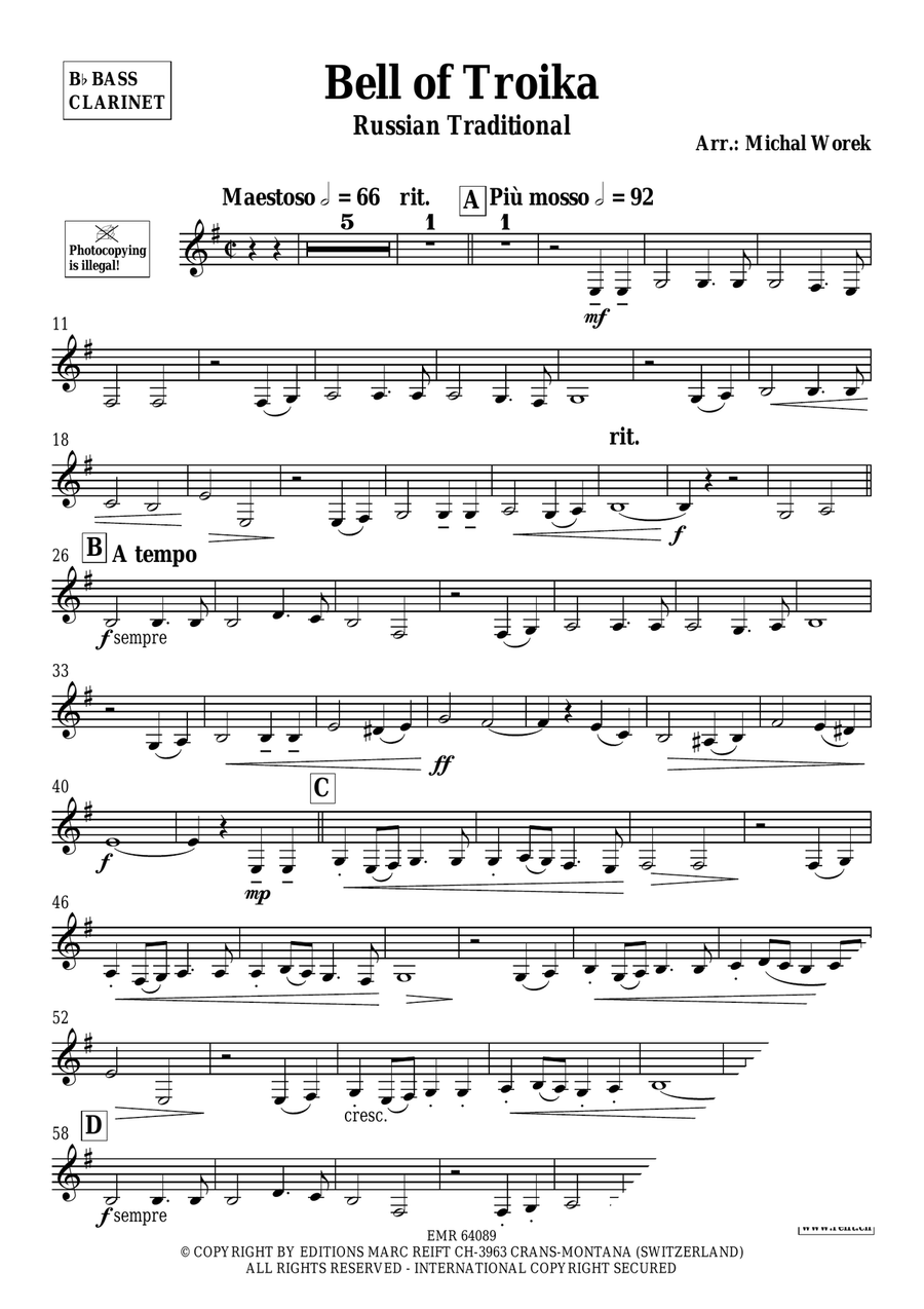 Bell of Troika Bell of Troika Bass Clarinet scores gallery preview page 3