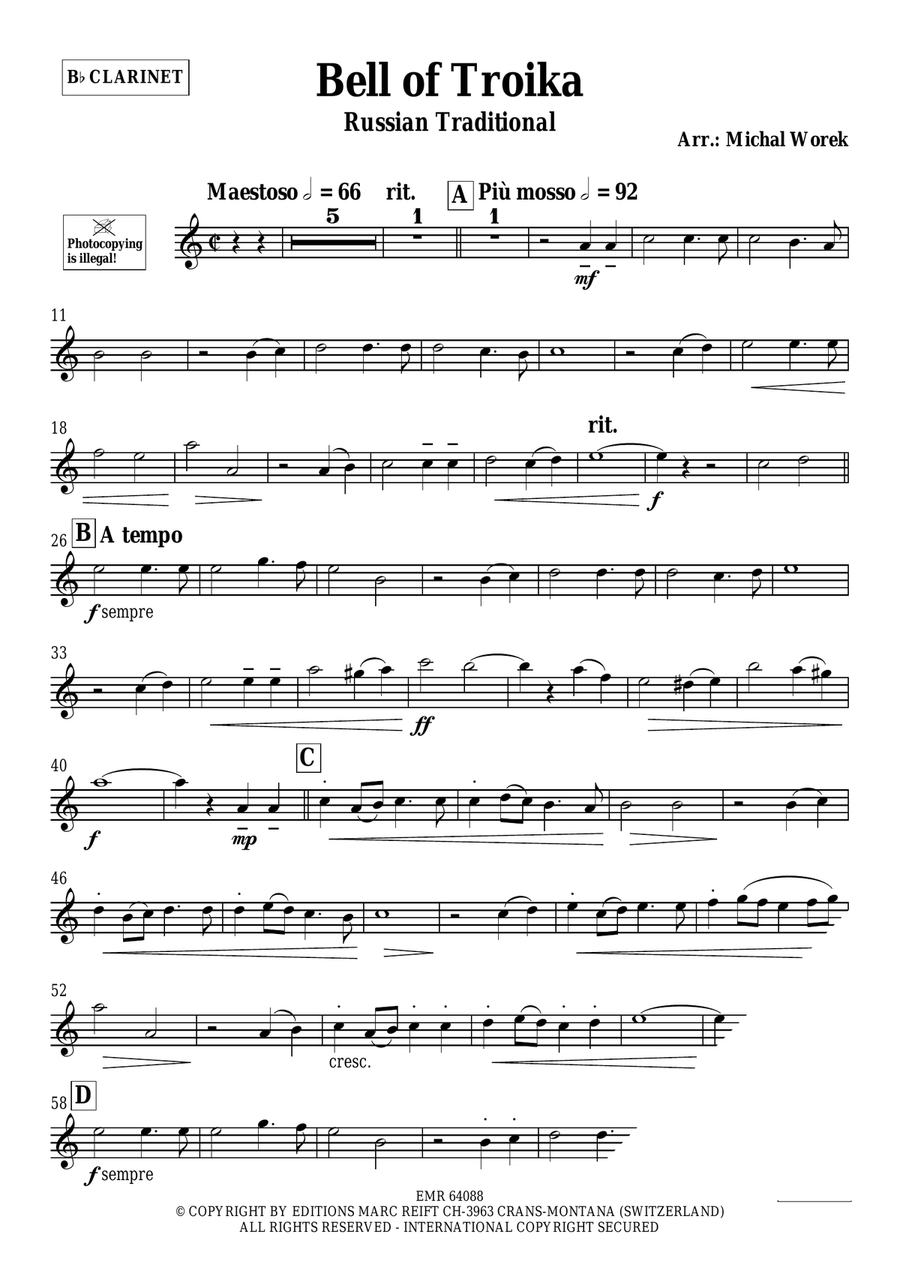 Bell of Troika Bell of Troika Clarinet Solo scores gallery preview page 3