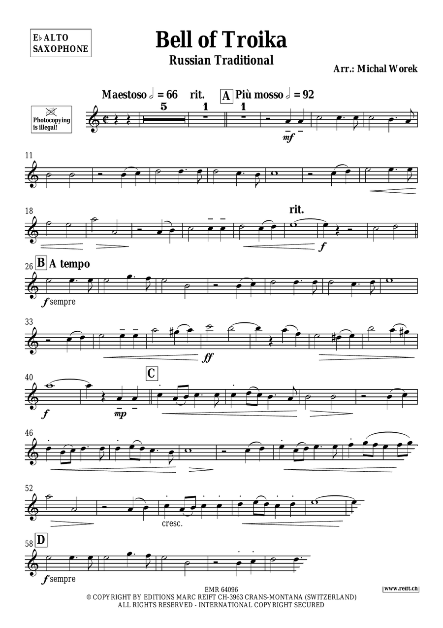 Bell of Troika Bell of Troika Alto Saxophone scores gallery preview page 3