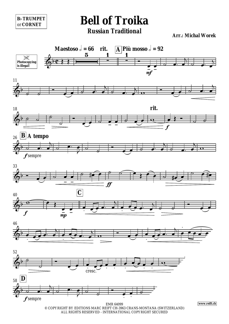 Bell of Troika Bell of Troika Cornet scores gallery preview page 3