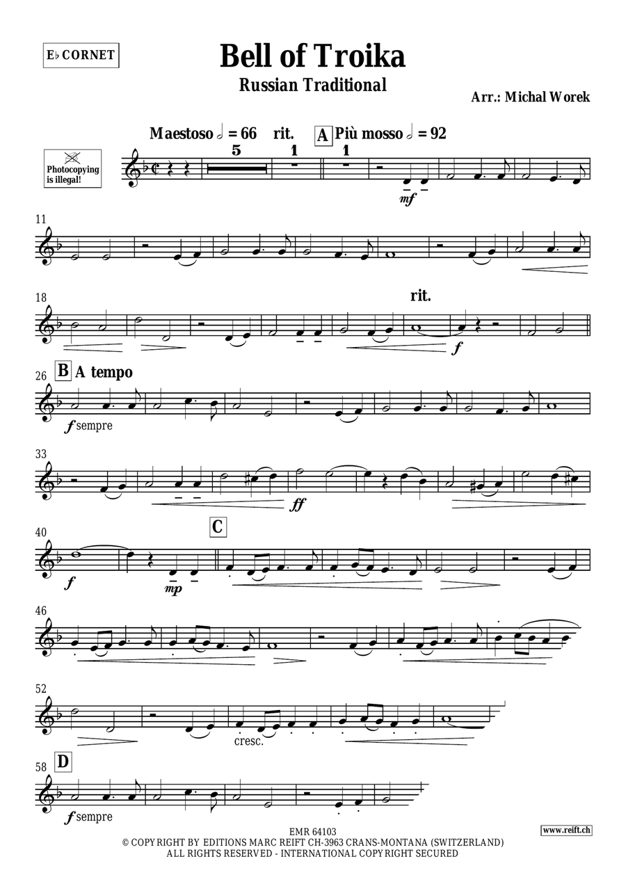Bell of Troika Bell of Troika Cornet scores gallery preview page 3