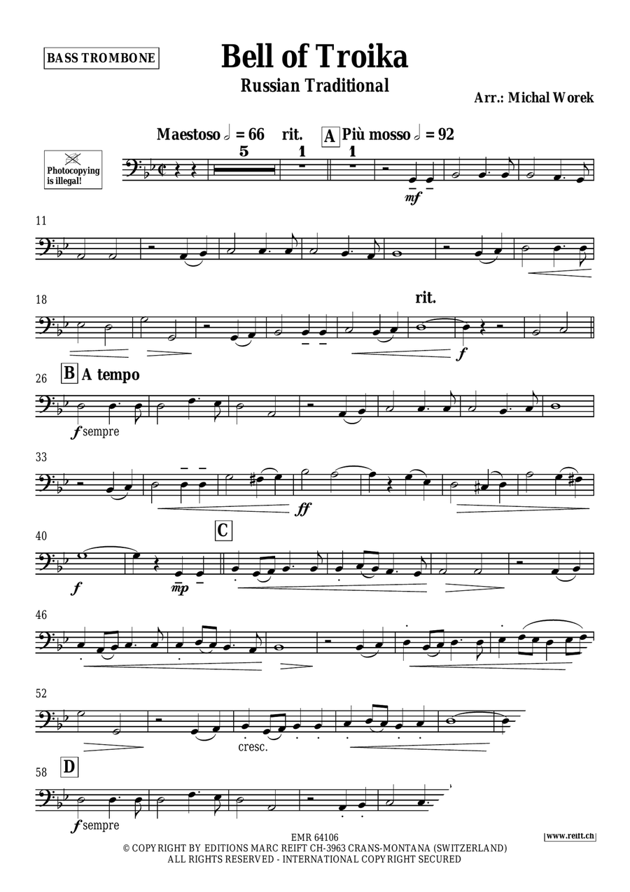 Bell of Troika Bell of Troika Bass Trombone scores gallery preview page 3