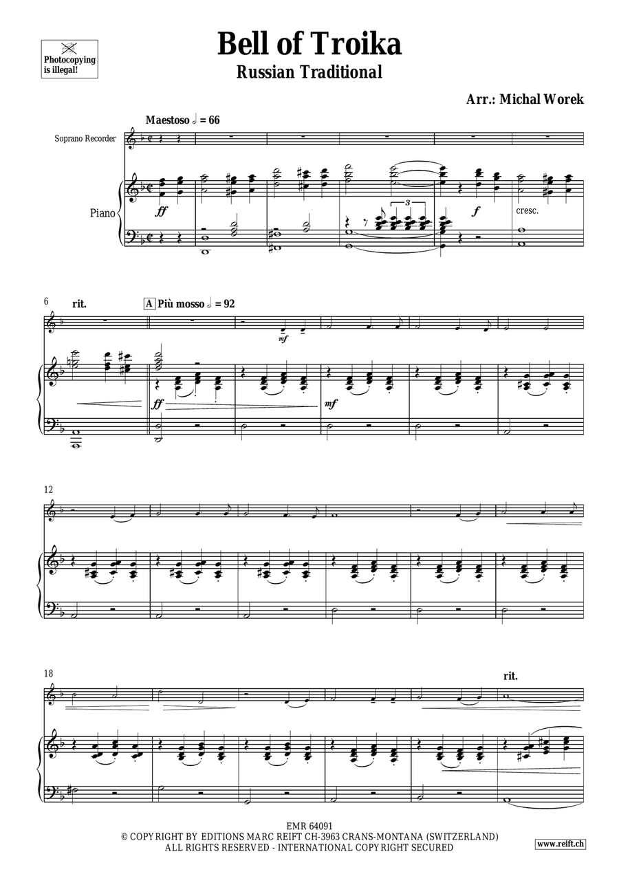 Bell of Troika Bell of Troika Soprano Recorder scores gallery preview page 4