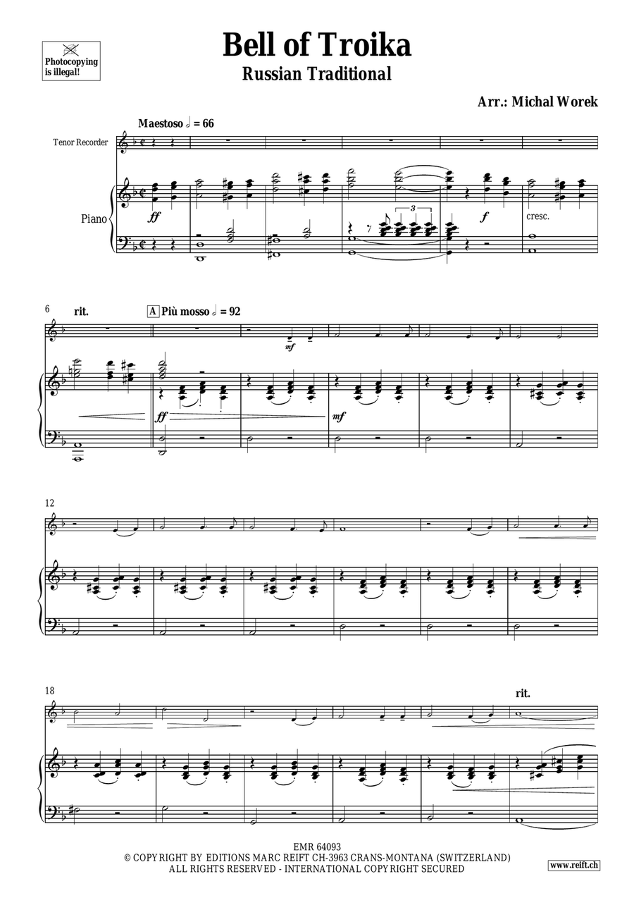 Bell of Troika Bell of Troika Tenor Recorder scores gallery preview page 4