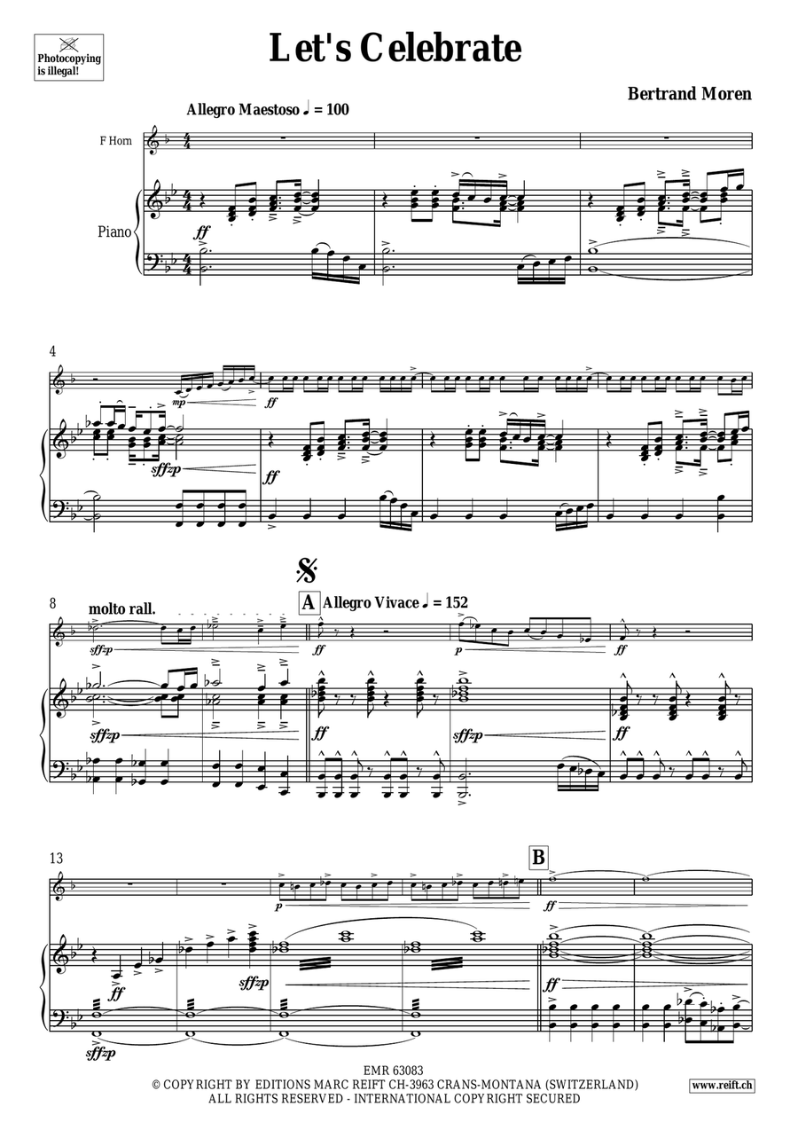 Let's Celebrate Let's Celebrate Horn scores gallery preview page 4