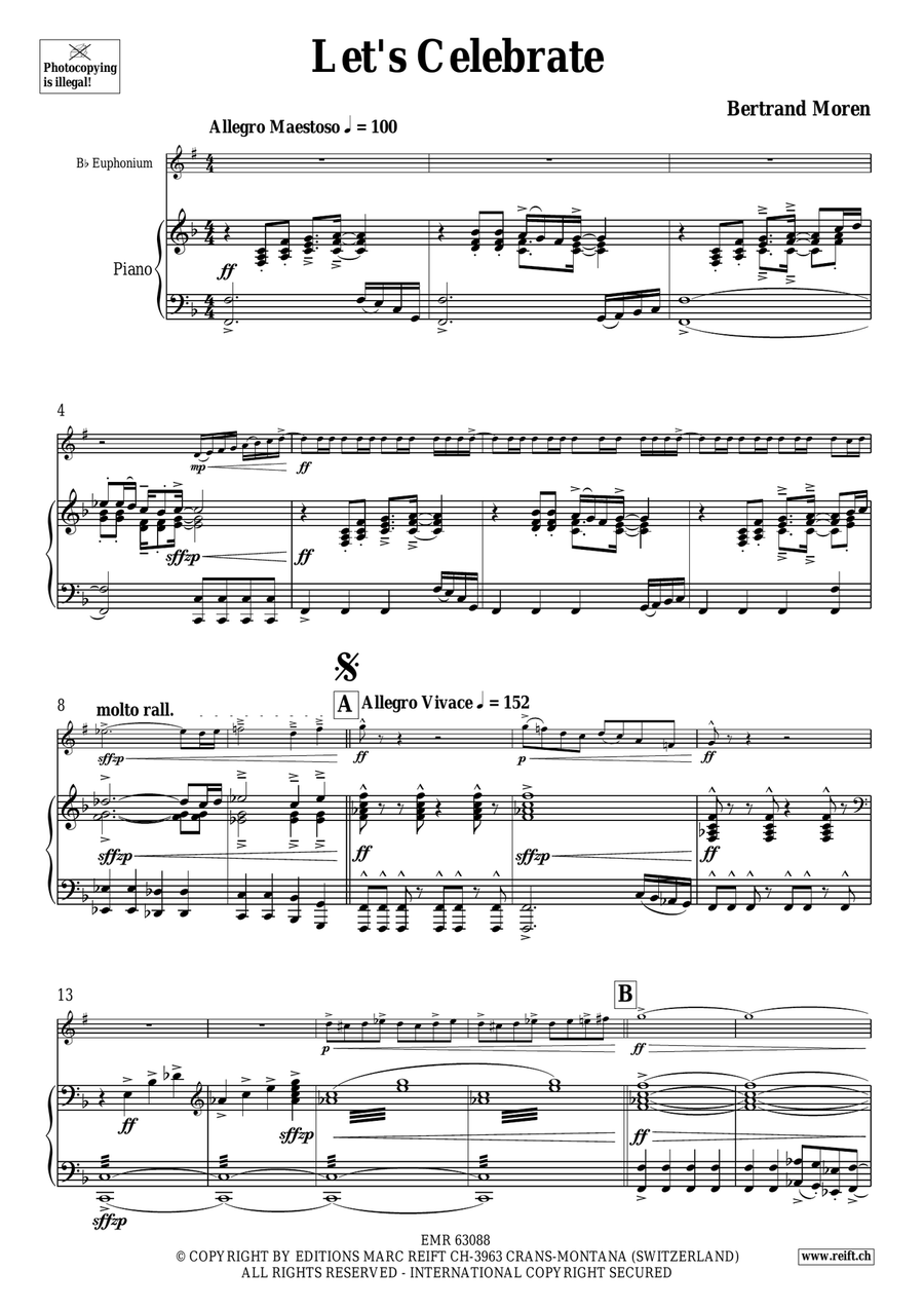 Let's Celebrate Let's Celebrate Euphonium scores gallery preview page 4