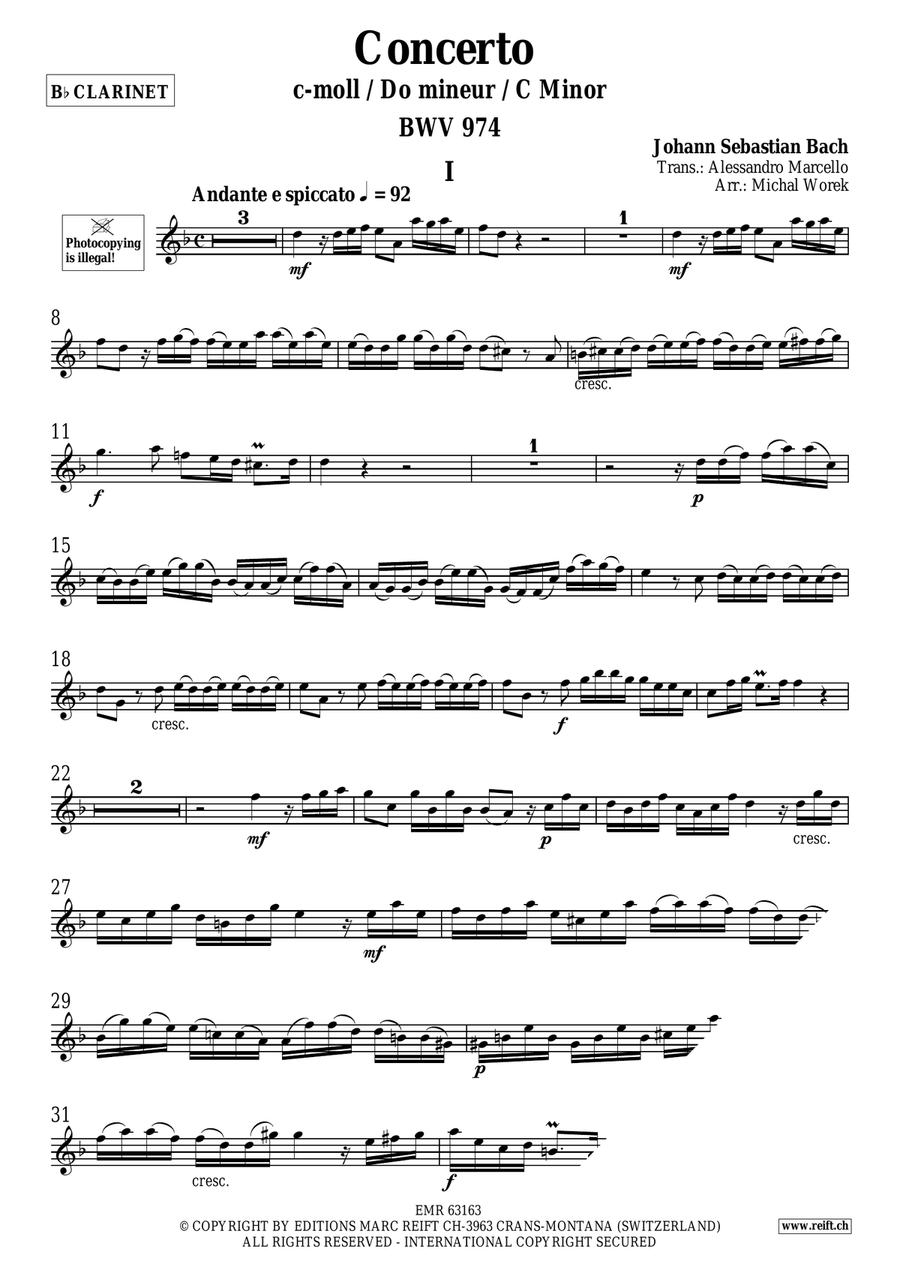 Concerto Concerto Clarinet Solo scores gallery preview page 3