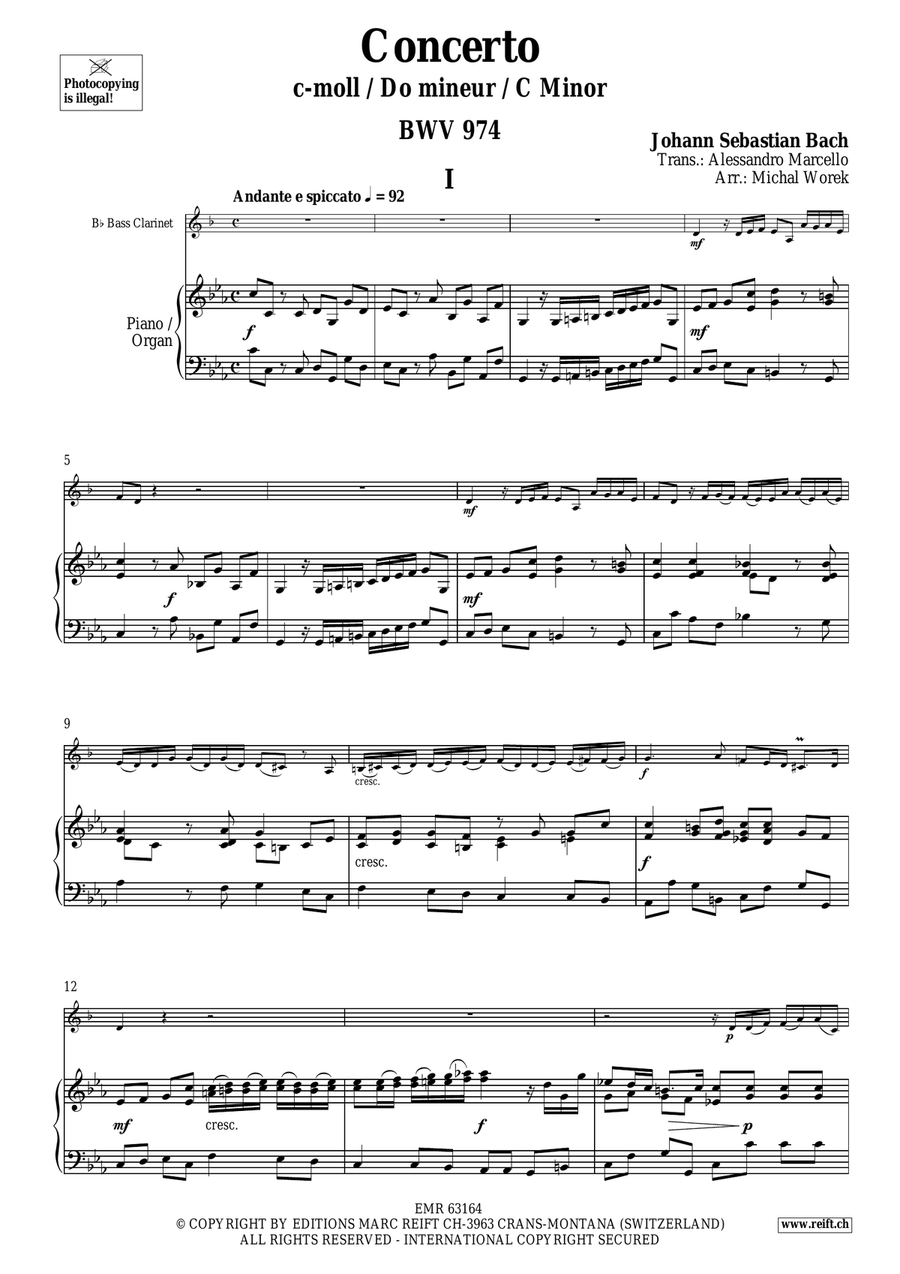 Concerto Concerto Bass Clarinet scores gallery preview page 4