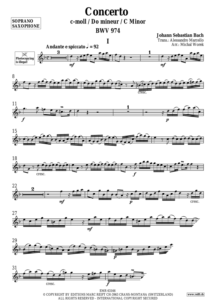 Concerto Concerto Soprano Saxophone scores gallery preview page 3