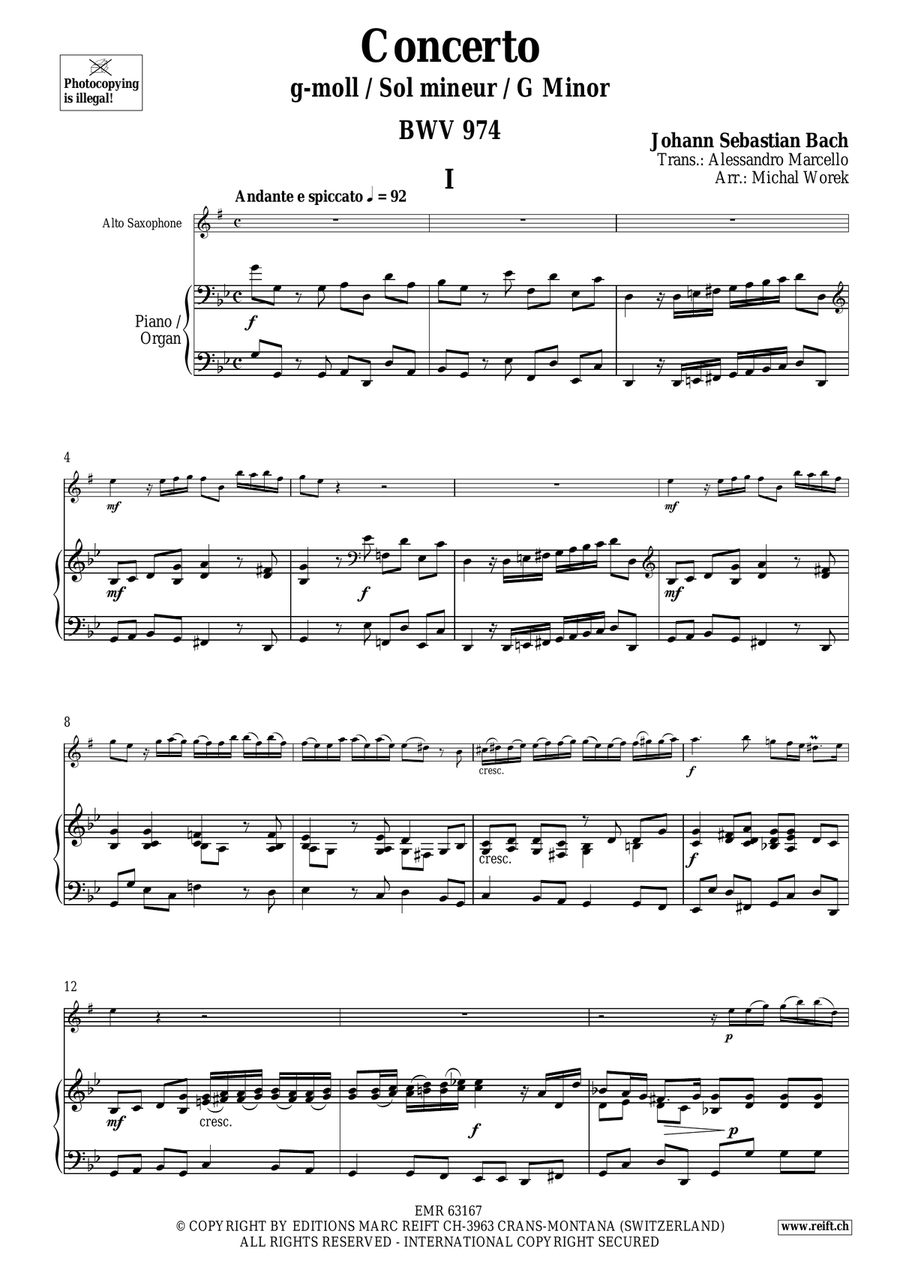 Concerto Concerto Alto Saxophone scores gallery preview page 4