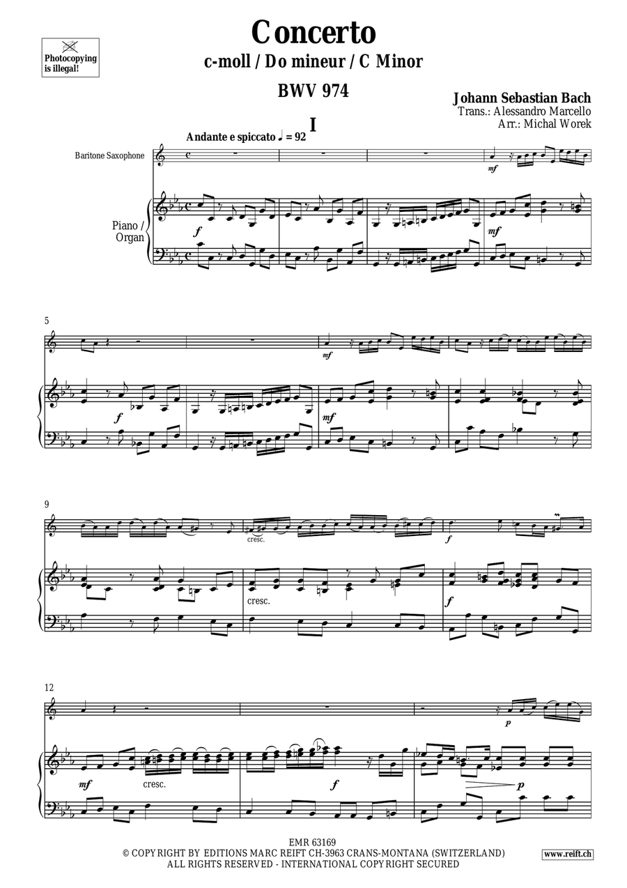 Concerto Concerto Baritone Saxophone scores gallery preview page 4