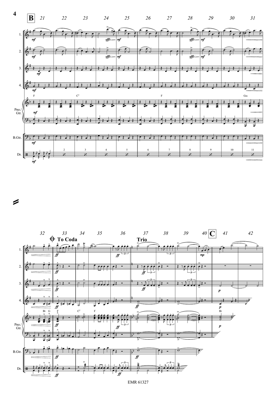 Auf's Korn Auf's Korn Clarinet Quartet scores gallery preview page 4