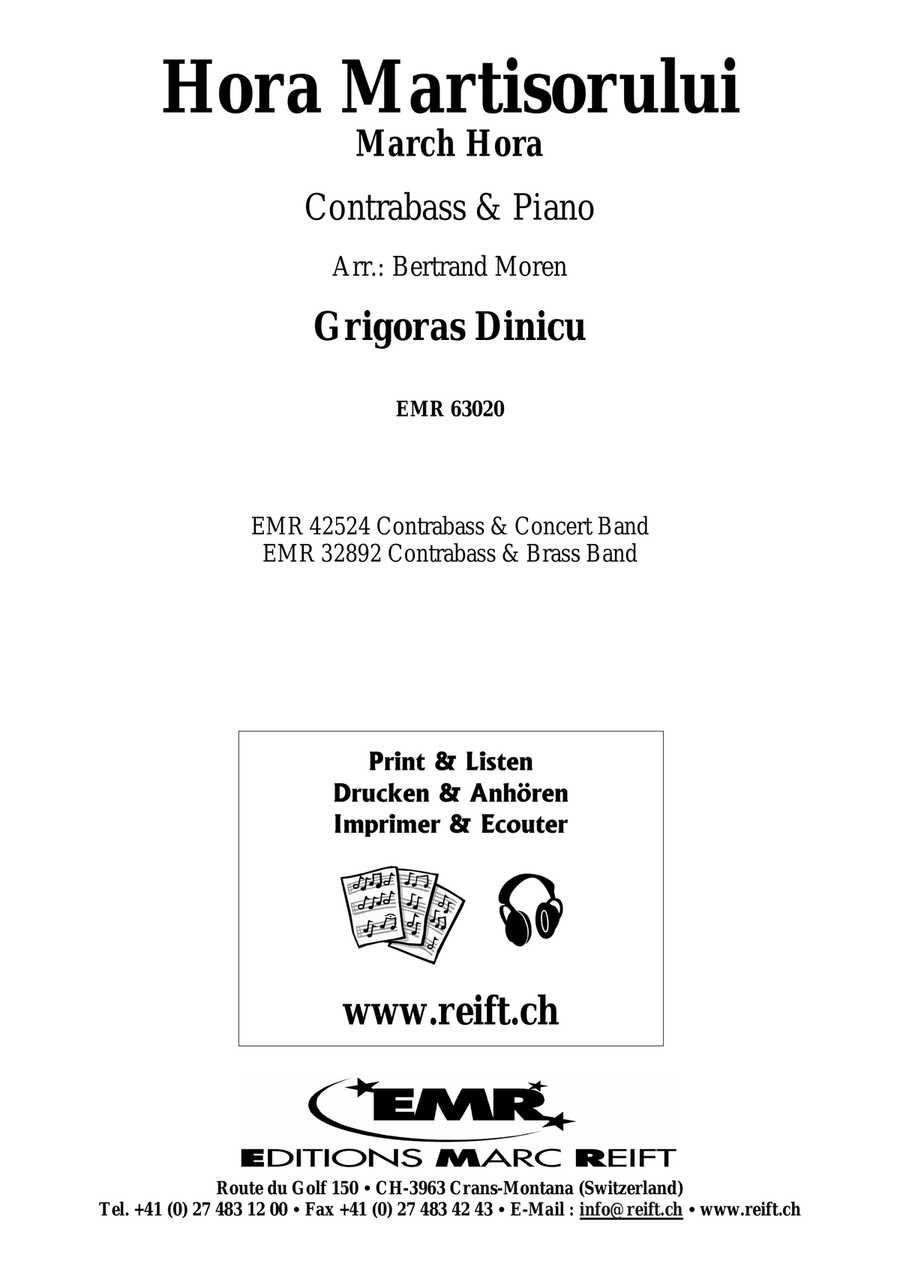 Hora Martisorului Hora Martisorului Double Bass scores gallery preview page 2