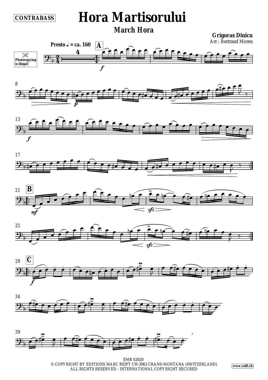 Hora Martisorului Hora Martisorului Double Bass scores gallery preview page 3