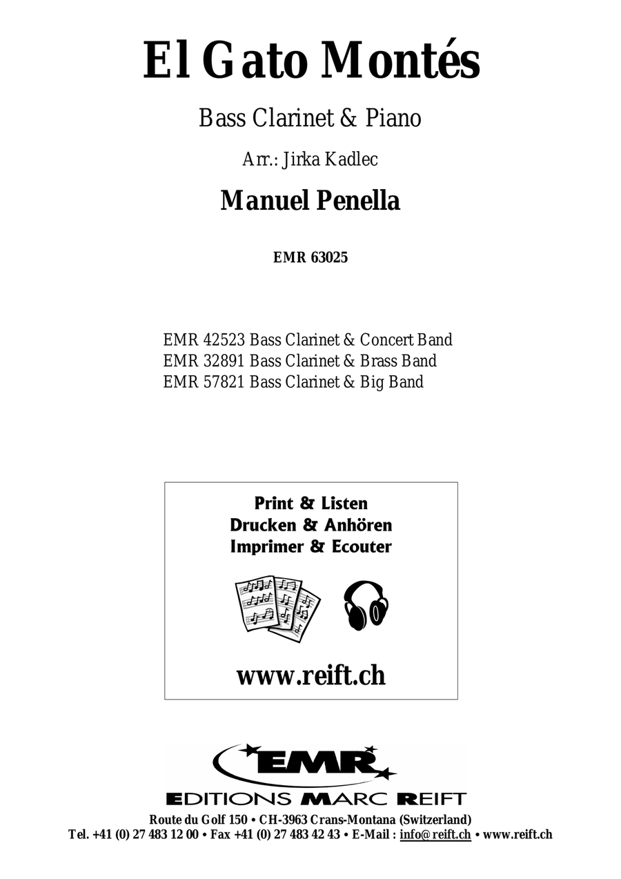 El Gato Montés by Manuel Penella Bass Clarinet - Sheet Music page 2