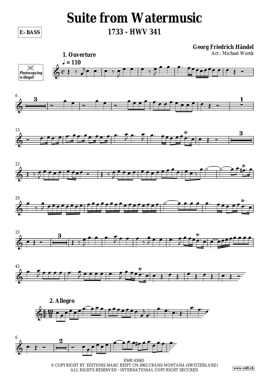 Suite from Watermusic Suite from Watermusic Organ scores gallery preview page 3