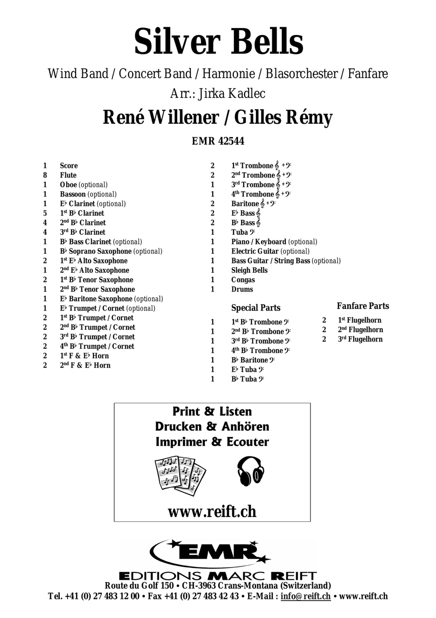 Silver Bells Silver Bells Concert Band scores gallery preview page 2