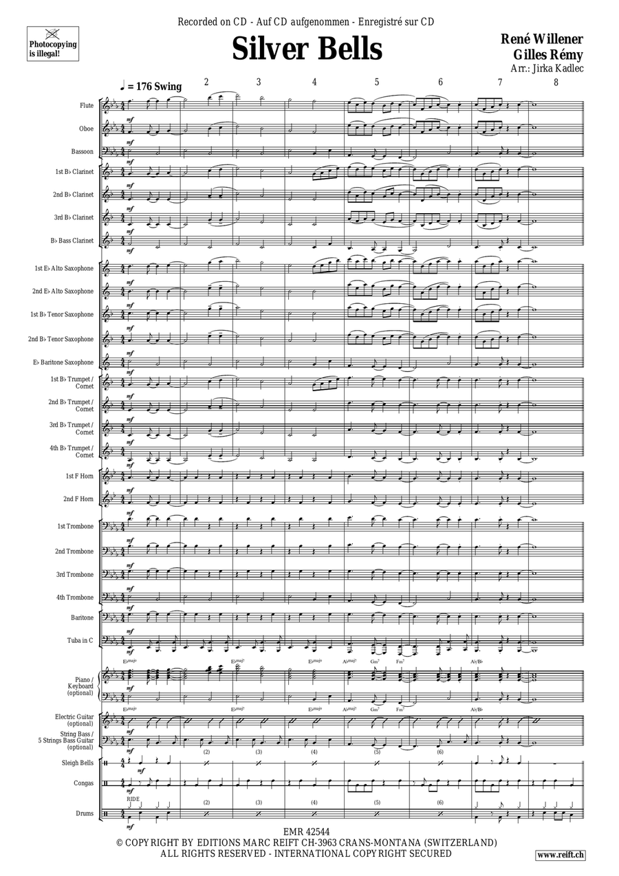 Silver Bells Silver Bells Concert Band scores gallery preview page 4