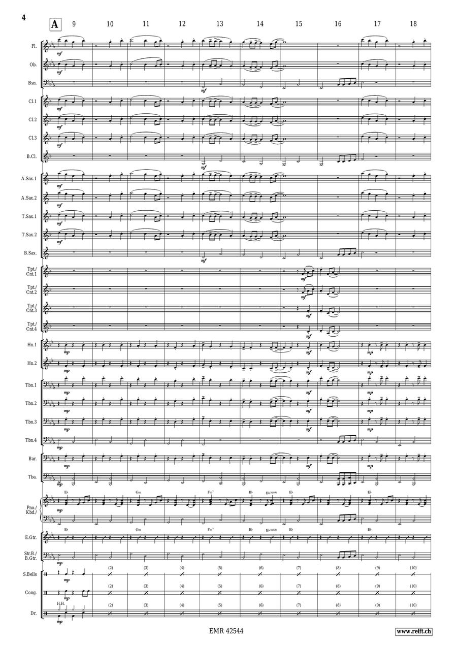 Silver Bells Silver Bells Concert Band scores gallery preview page 5