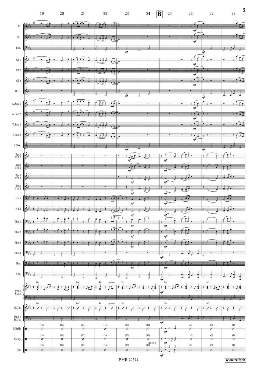Silver Bells Silver Bells Concert Band scores gallery preview page 6
