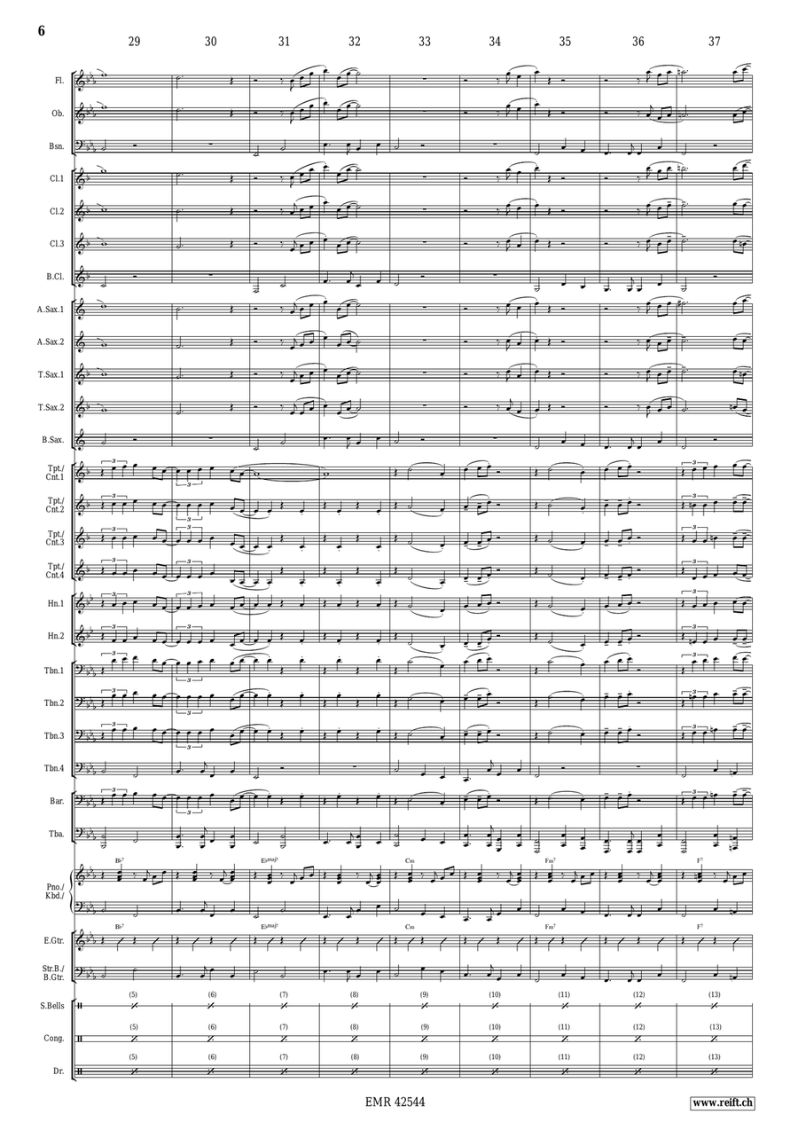 Silver Bells Silver Bells Concert Band scores gallery preview page 7