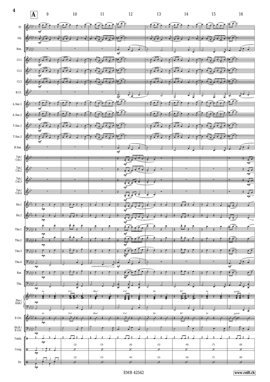 Wonderful Christmas Wonderful Christmas Concert Band scores gallery preview page 5