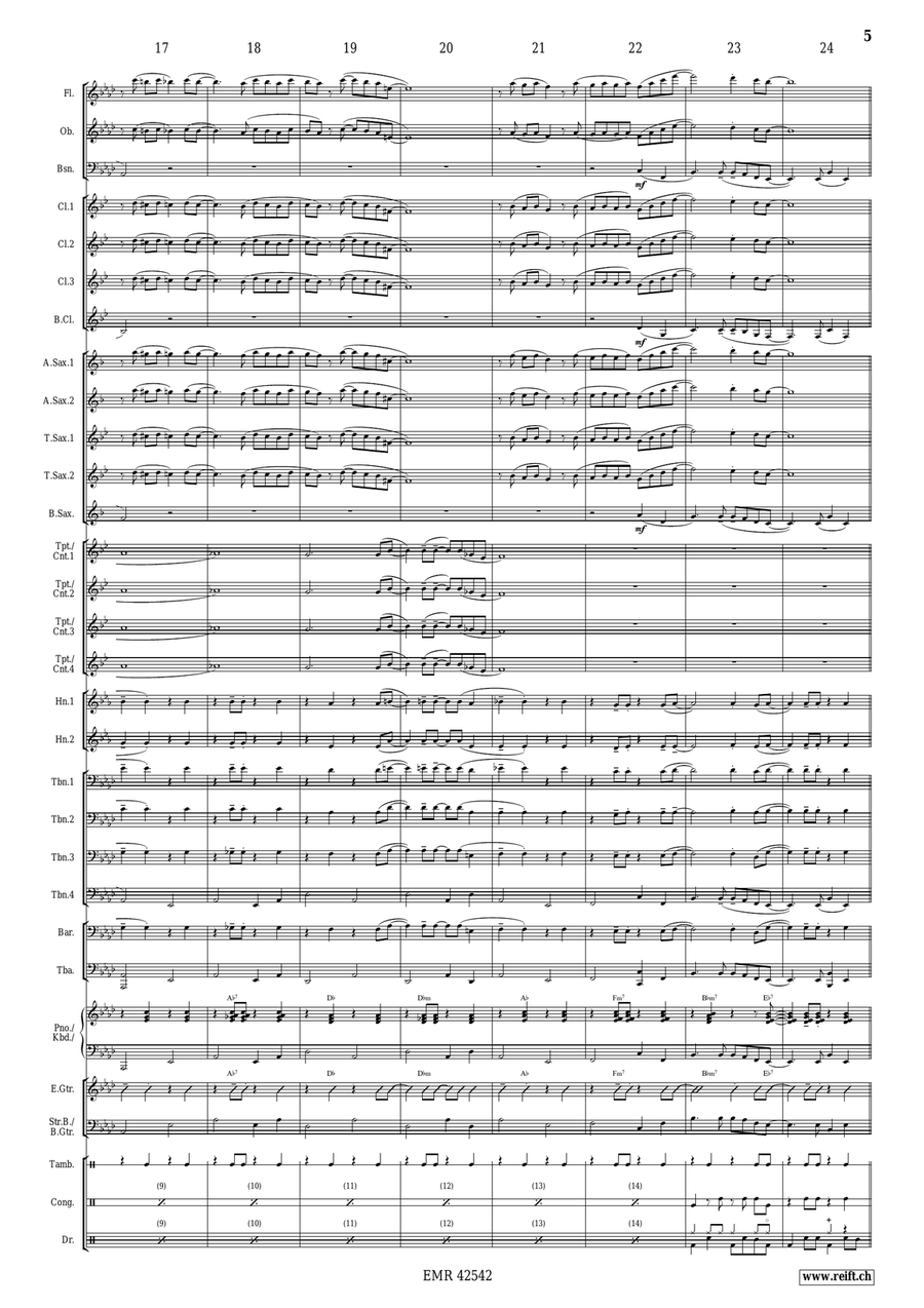 Wonderful Christmas Wonderful Christmas Concert Band scores gallery preview page 6