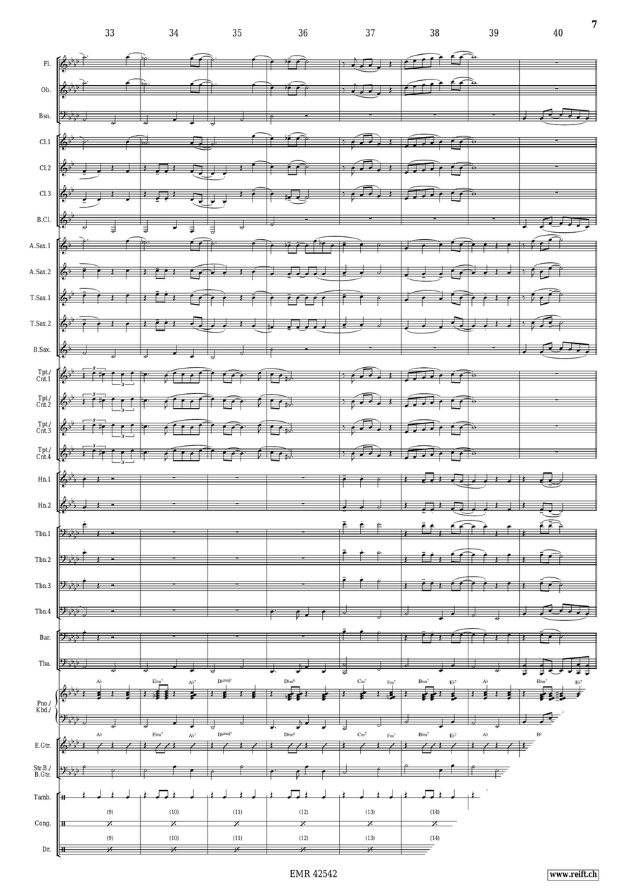 Wonderful Christmas Wonderful Christmas Concert Band scores gallery preview page 8