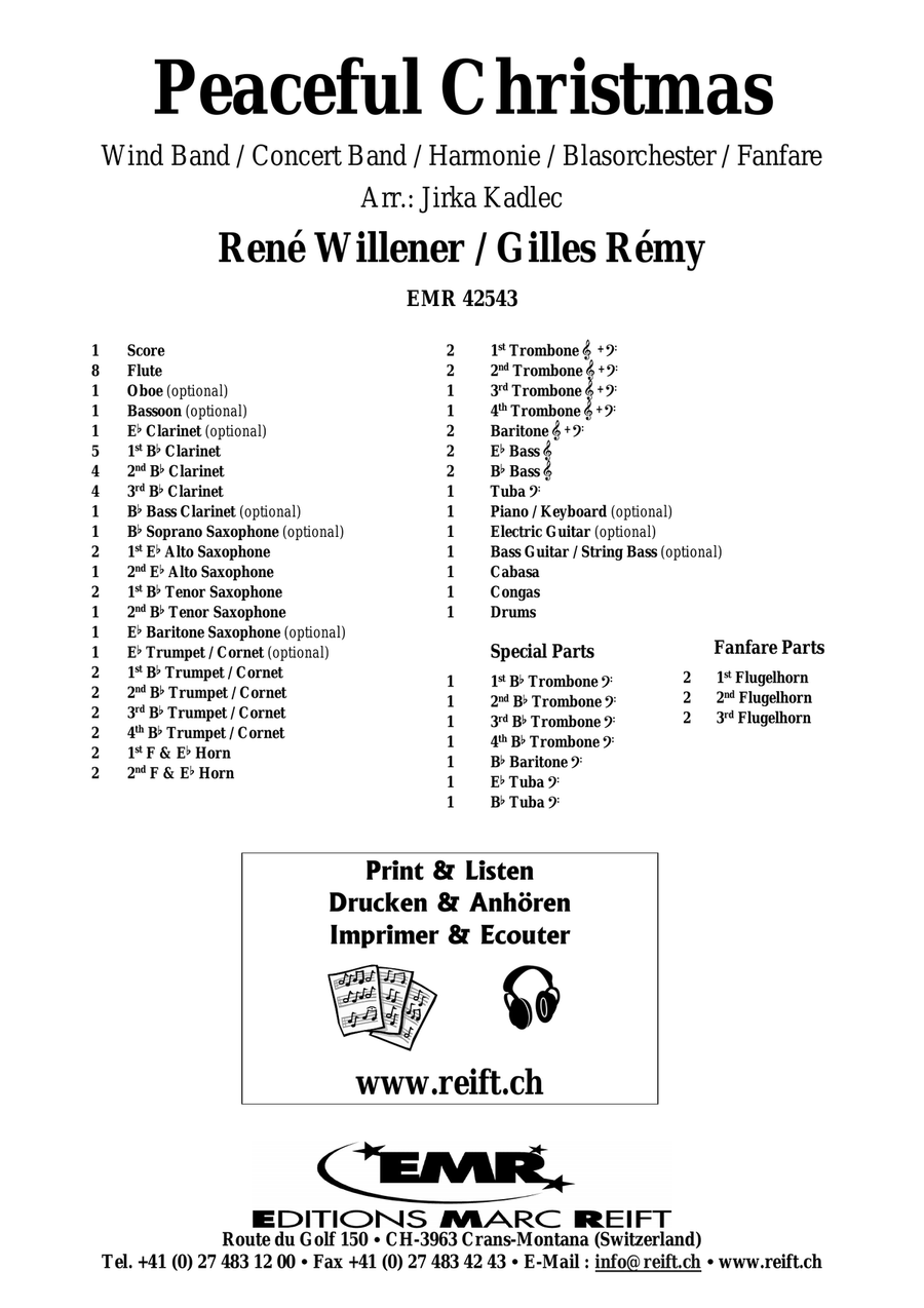Peaceful Christmas Peaceful Christmas Concert Band scores gallery preview page 2