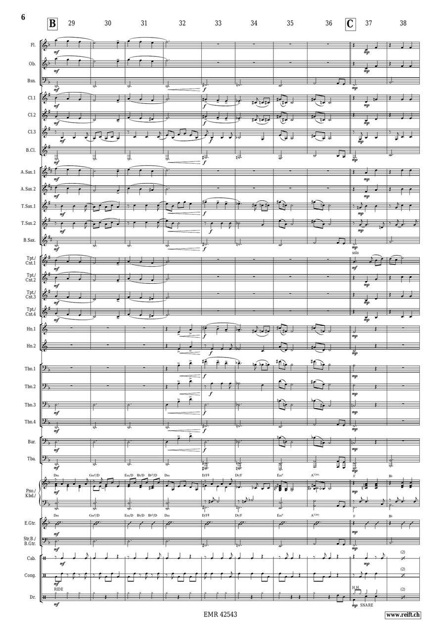 Peaceful Christmas Peaceful Christmas Concert Band scores gallery preview page 7