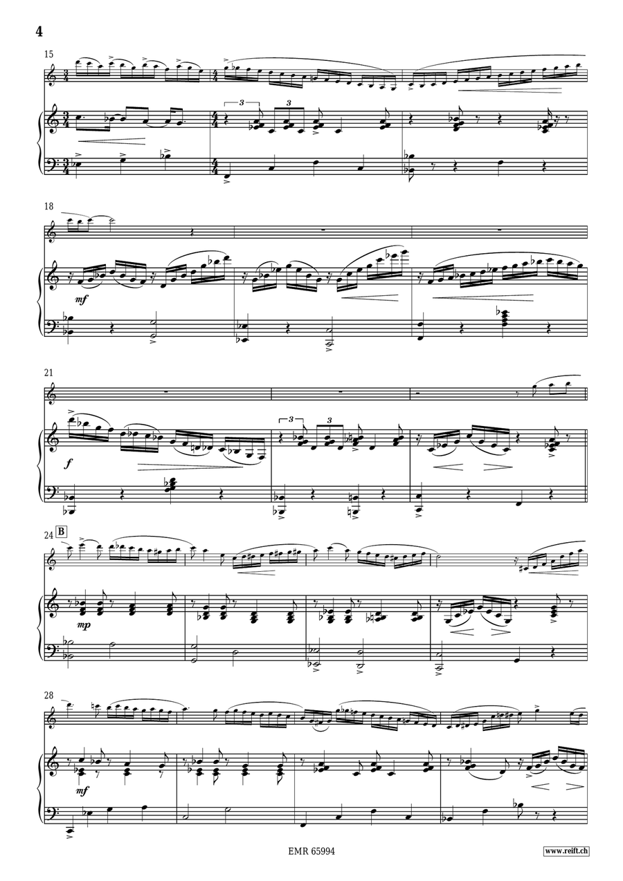 Sonata No. 2 Sonata No. 2 Clarinet Solo scores gallery preview page 5