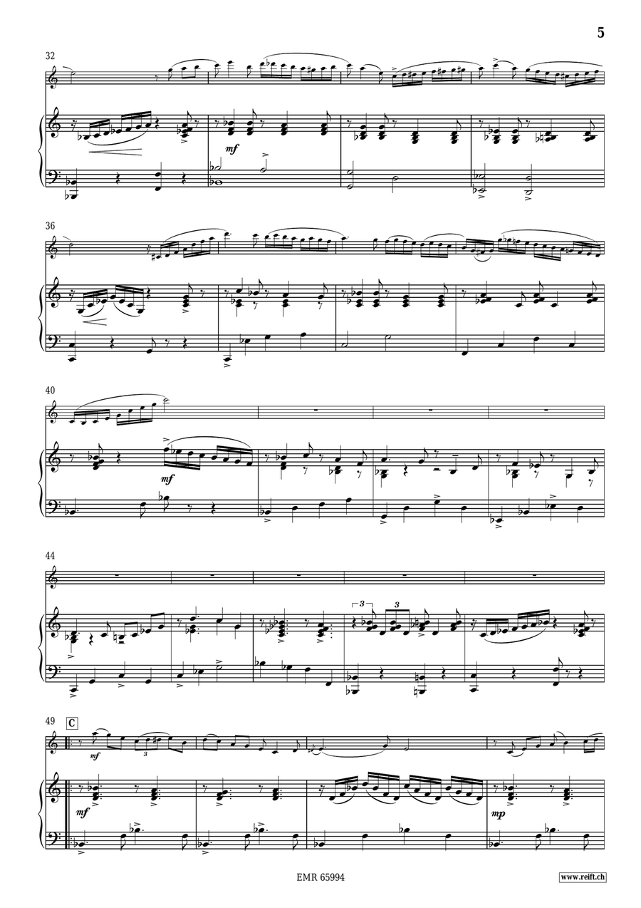 Sonata No. 2 Sonata No. 2 Clarinet Solo scores gallery preview page 6