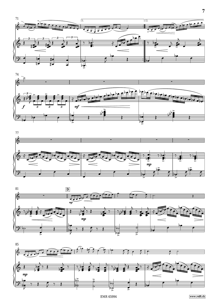 Sonata No. 2 Sonata No. 2 Clarinet Solo scores gallery preview page 8