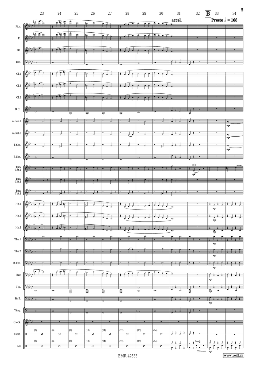 Mazel Tov Mazel Tov Concert Band scores gallery preview page 6