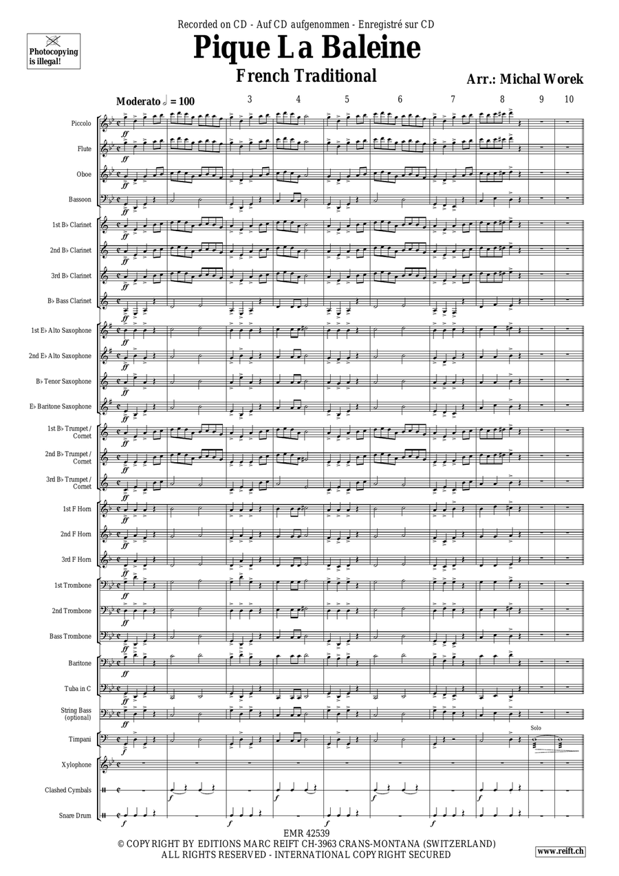 Pique La Baleine Pique La Baleine Concert Band scores gallery preview page 4
