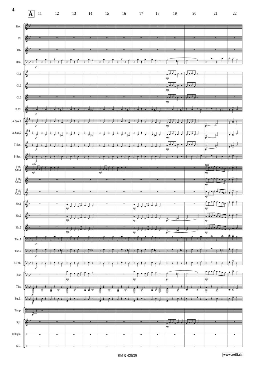 Pique La Baleine Pique La Baleine Concert Band scores gallery preview page 5