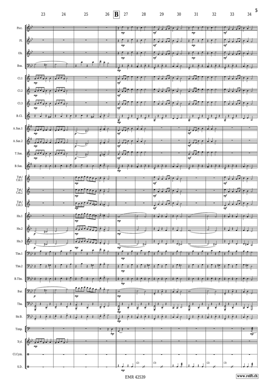 Pique La Baleine Pique La Baleine Concert Band scores gallery preview page 6