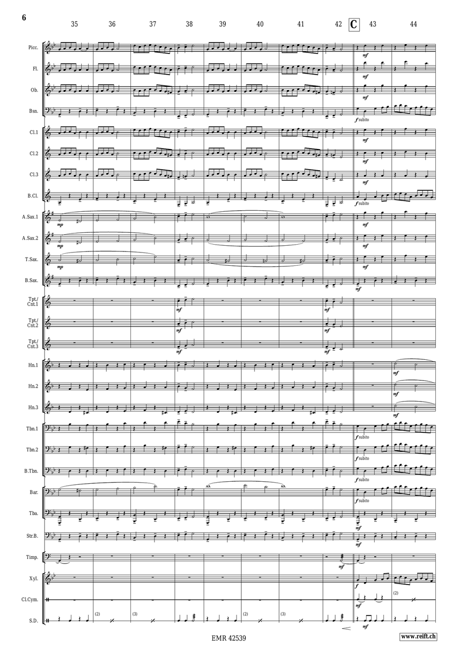 Pique La Baleine Pique La Baleine Concert Band scores gallery preview page 7