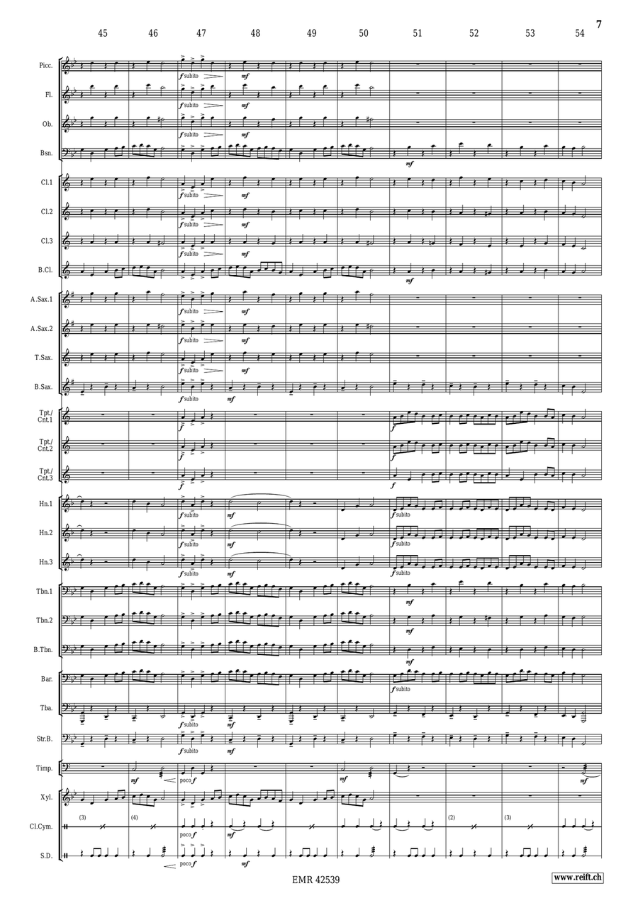Pique La Baleine Pique La Baleine Concert Band scores gallery preview page 8