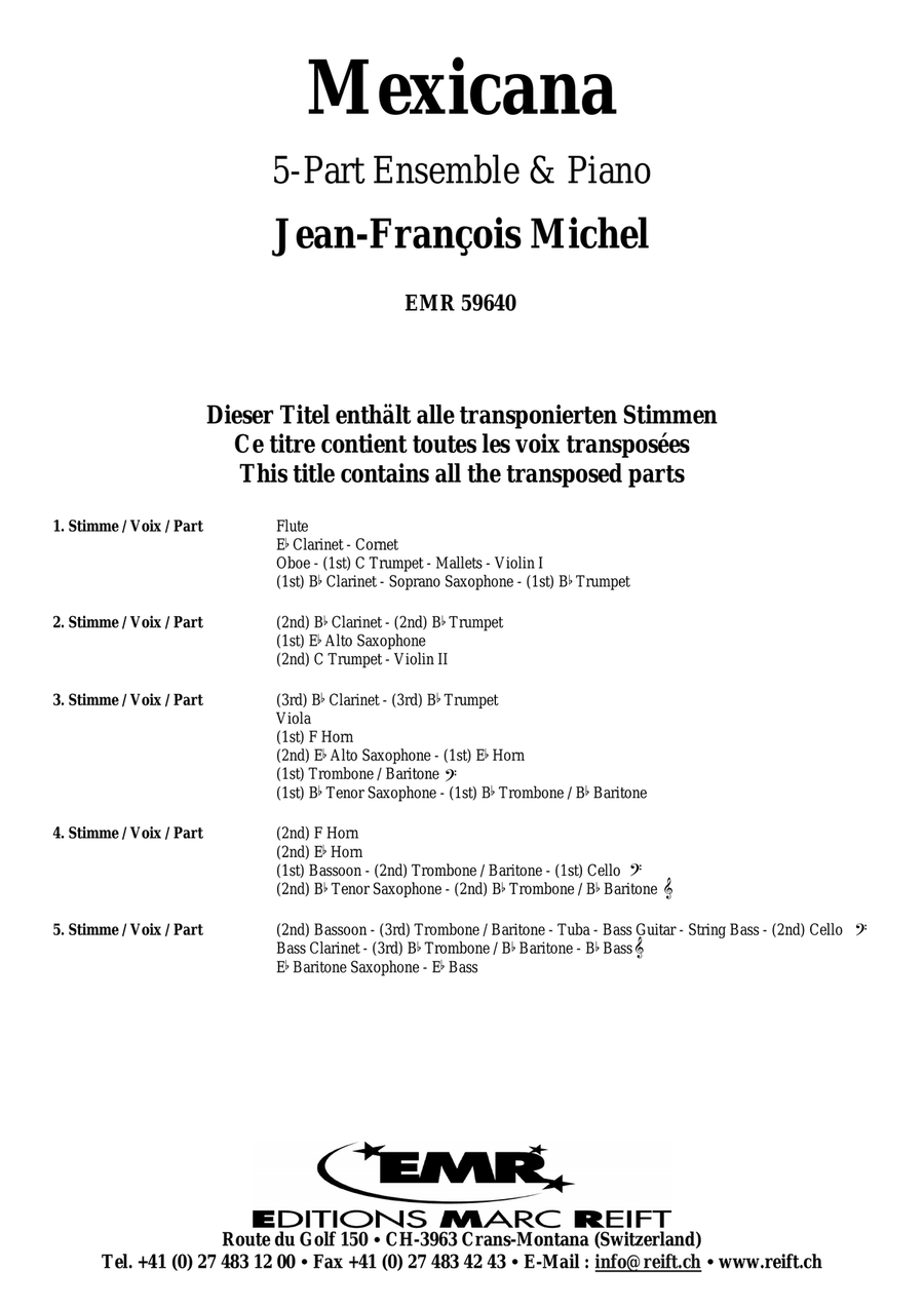 Mexicana Mexicana Piano Accompaniment scores gallery preview page 2