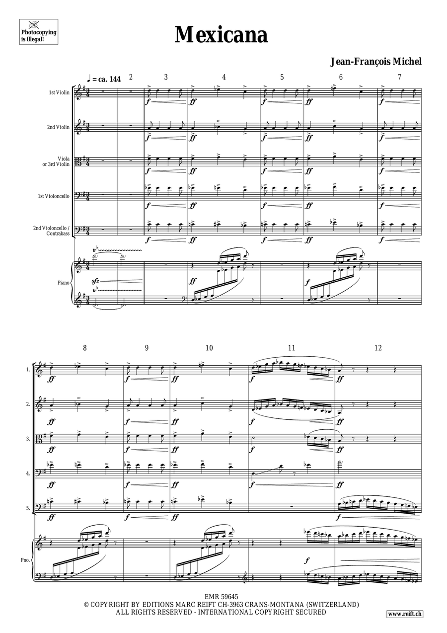 Mexicana Mexicana Piano Accompaniment scores gallery preview page 4