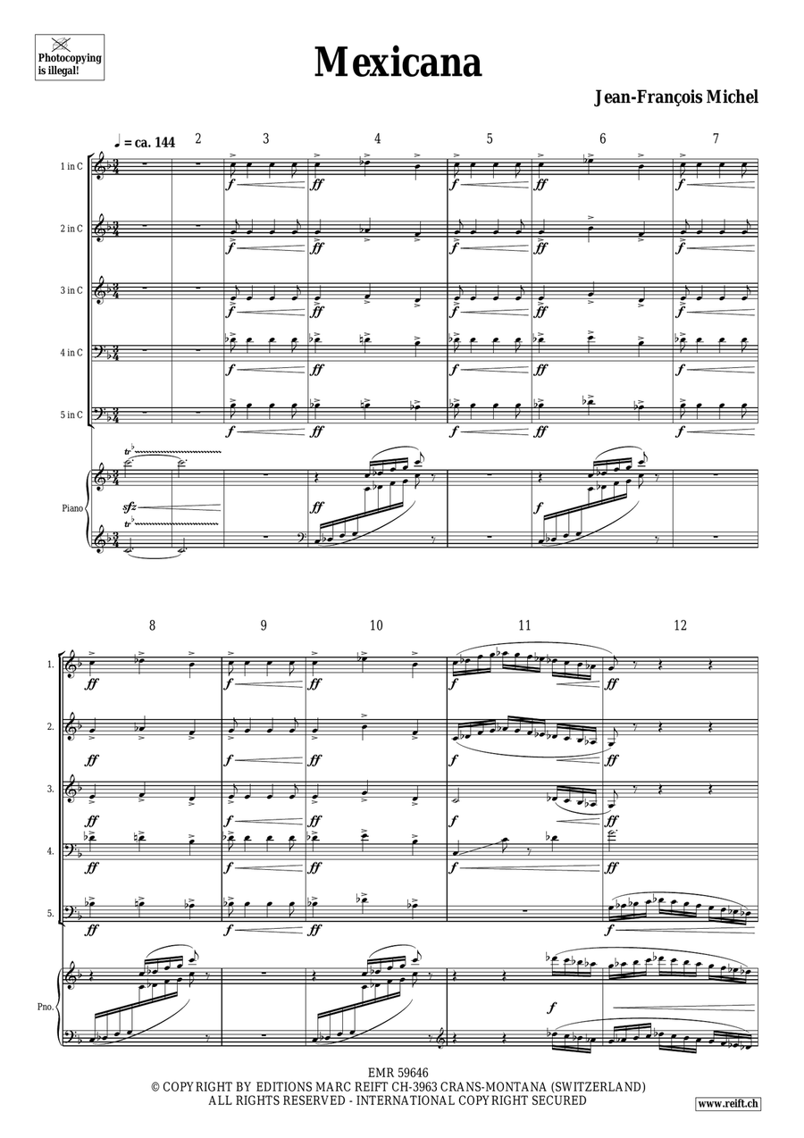 Mexicana Mexicana Piano Accompaniment scores gallery preview page 4