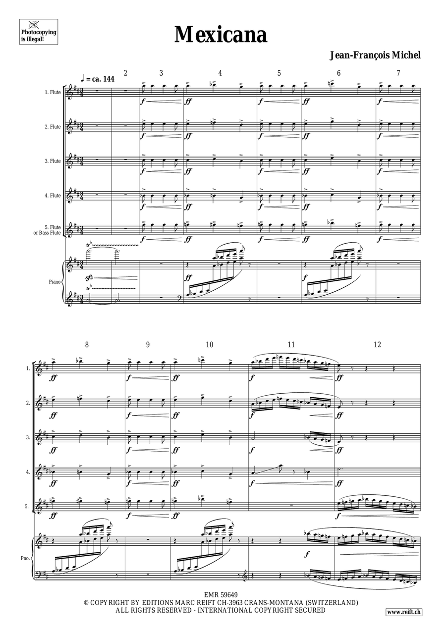 Mexicana Mexicana Flute scores gallery preview page 4