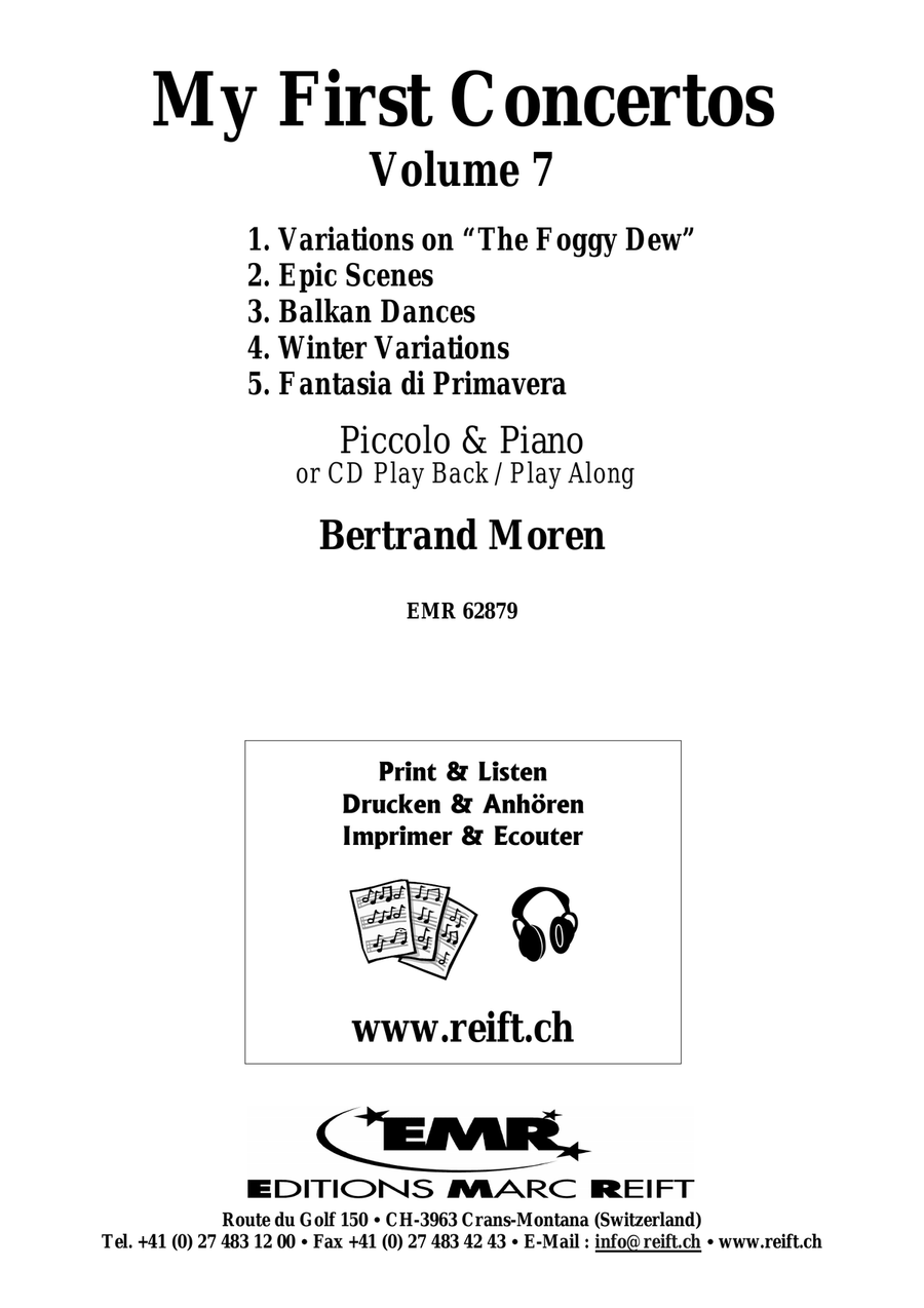 My First Concertos Volume 7 by Bertrand Moren Piccolo - Sheet Music page 2