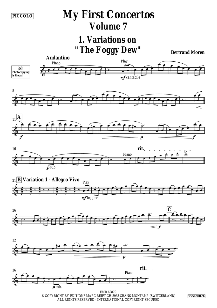 My First Concertos Volume 7 by Bertrand Moren Piccolo - Sheet Music page 4